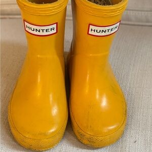 Hunter Kids Bright Yellow Rain Boots